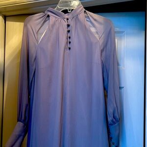 Silk Sheer elegant dress size 4 buttons in the front and on the wrist